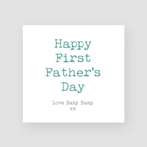 Carte personnalisée happy 1st Father’s Day - Pour lui - Première - Cadeaux de la fête des Pères - Papa - Papa - Beau-père - Parrain - Beau-Père