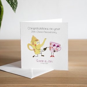 Biglietto personalizzato per il 20° anniversario, biglietto per anniversario cinese per il marito, biglietto per il 20° anniversario di matrimonio della moglie, biglietto per il 20° anniversario di matrimonio per lui