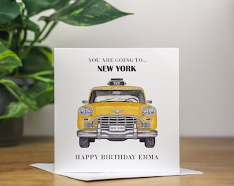 Personalised You Are Going To New York Card Birthday Surprise New York Surprise Holiday Card New York Anniversary Surprise NY Vacation