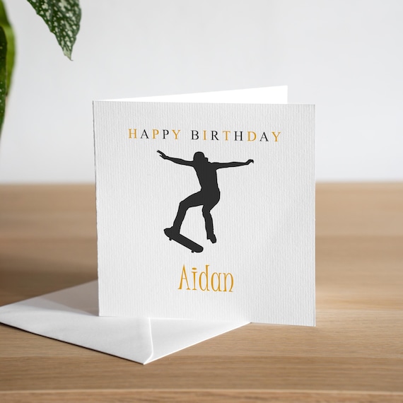 Biglietto di compleanno personalizzato età giocatore figlio fratello