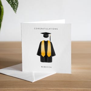Carte personnalisée de remise de diplôme universitaire, fille, félicitations, cadeau de remise de diplôme universitaire, fils, carte de remise de diplômes, félicitations pour réussite des examens