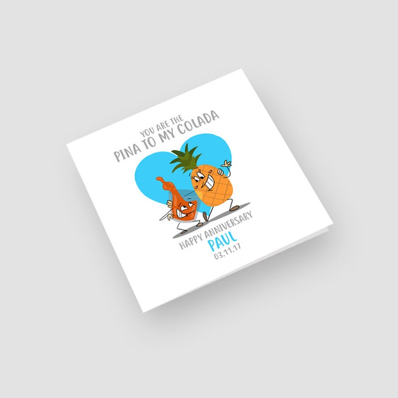 For Couple HusbandWife Cartoon Anniversary Pina To My Colada BoyfriendGirlfriend For Them Personalised Funny Anniversary Card Anniversary Cards Paper & Party Supplies For Couple HusbandWife Cartoon Anniversary Pina To My Colada BoyfriendGirlfriend For Them Personalised Funny Anniversary Card Anniversary Cards Paper & Party Supplies