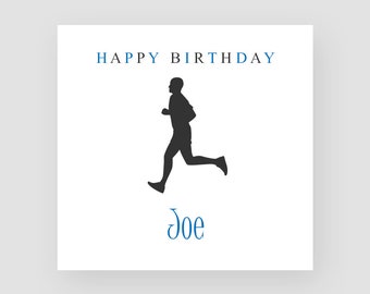 Carte D Anniversaire Runner Etsy