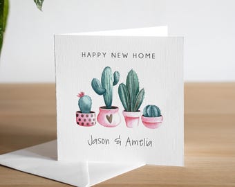Personalised New Home Card For Them - New House Gift - Happy New Home Card - Moving House Card - New Housewarming Card - 1st House Card