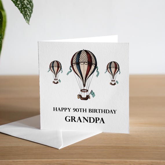Biglietto Di Auguri Per 90° Compleanno Divertente - 'Happy Birthday No, You Grow Up!' - Con Busta Arancione, Cartoncino 300g/m², Per Uomo O Donna