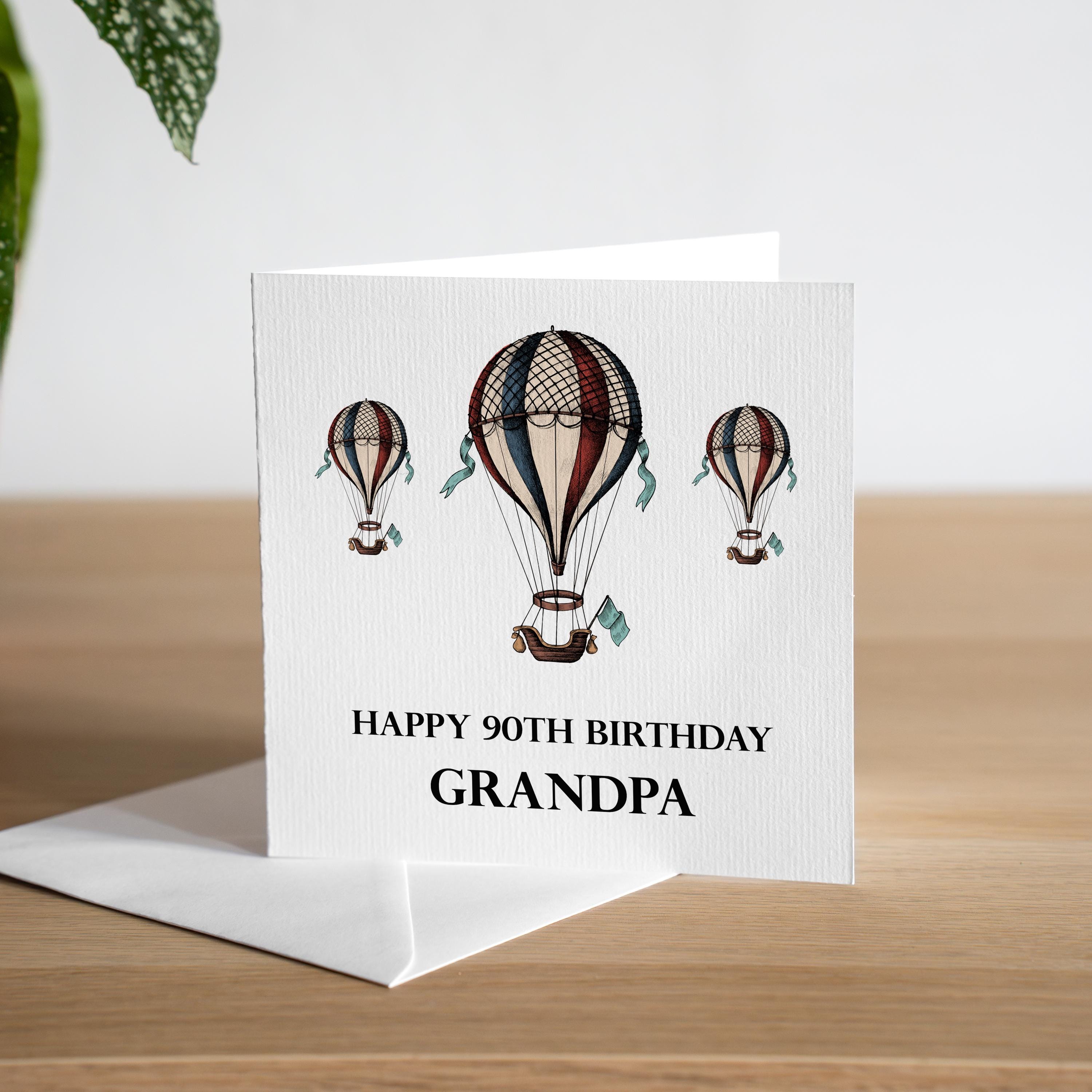 Biglietto Di Auguri 90° Compleanno Per Donna | Design Francese Con Rose E Fiori | Elegante Cartolina Per Mamma, Nonna, Zia, Amica - 4