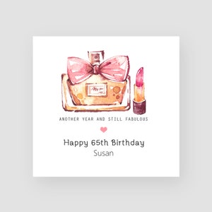 Biglietto di auguri personalizzato per il 65° compleanno, biglietto di auguri per il 65° compleanno della mamma, biglietto di auguri per il 65° compleanno della moglie, biglietto di auguri per il 65° compleanno, regalo di compleanno fatto a mano per lei