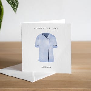 Gepersonaliseerde nieuwe apothekerskaart Gefeliciteerd nieuwe baankaart voor apothekerskaart technicus Pre-registratie apotheker Gekwalificeerde apothekerskaart