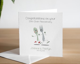 Funny Anniversary Greetings Card Husband Wife Couple Love 2nd 3rd