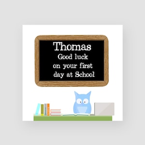 Gepersonaliseerde Good Luck Card - First Day At School/College/Sixth Form - Gefeliciteerd kaart - Ik wens je geluk - Examens - Voor hem/haar