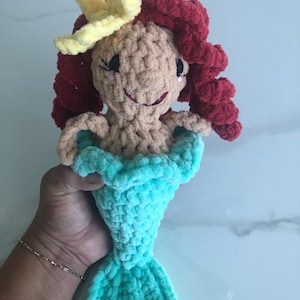 Crochet Mermaid~Mermaid Plushie~ Childs Gift~ Mermaid Girl~ Mermaid Doll~ Birthday Gift~ Girls Birthday Gift~ Baby Shower gift