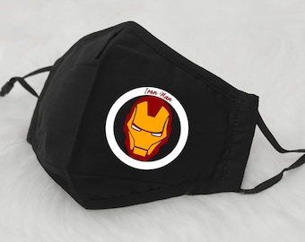 Maska Iron Man, Maska Avengers, Regulowana maska, Maska dla dorosłych, Maska dla dzieci