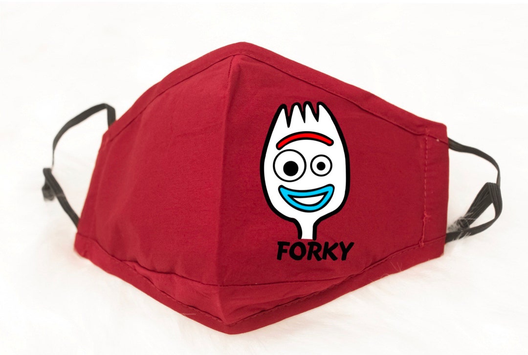 Toy Story Forky Face Mask Red Face Maskkids Face Mask Adult - Etsy