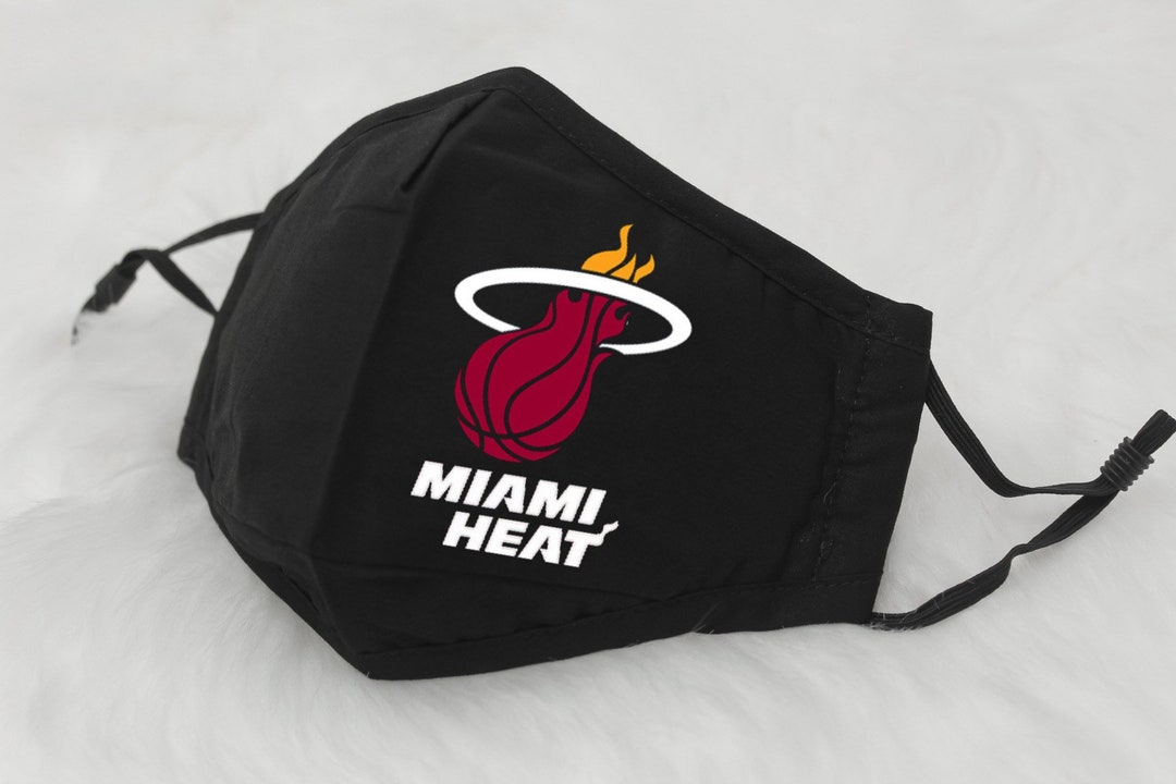 Miami Heat Face Mask, Miami Heat, Basketball Face Mask, Adult Face Mask