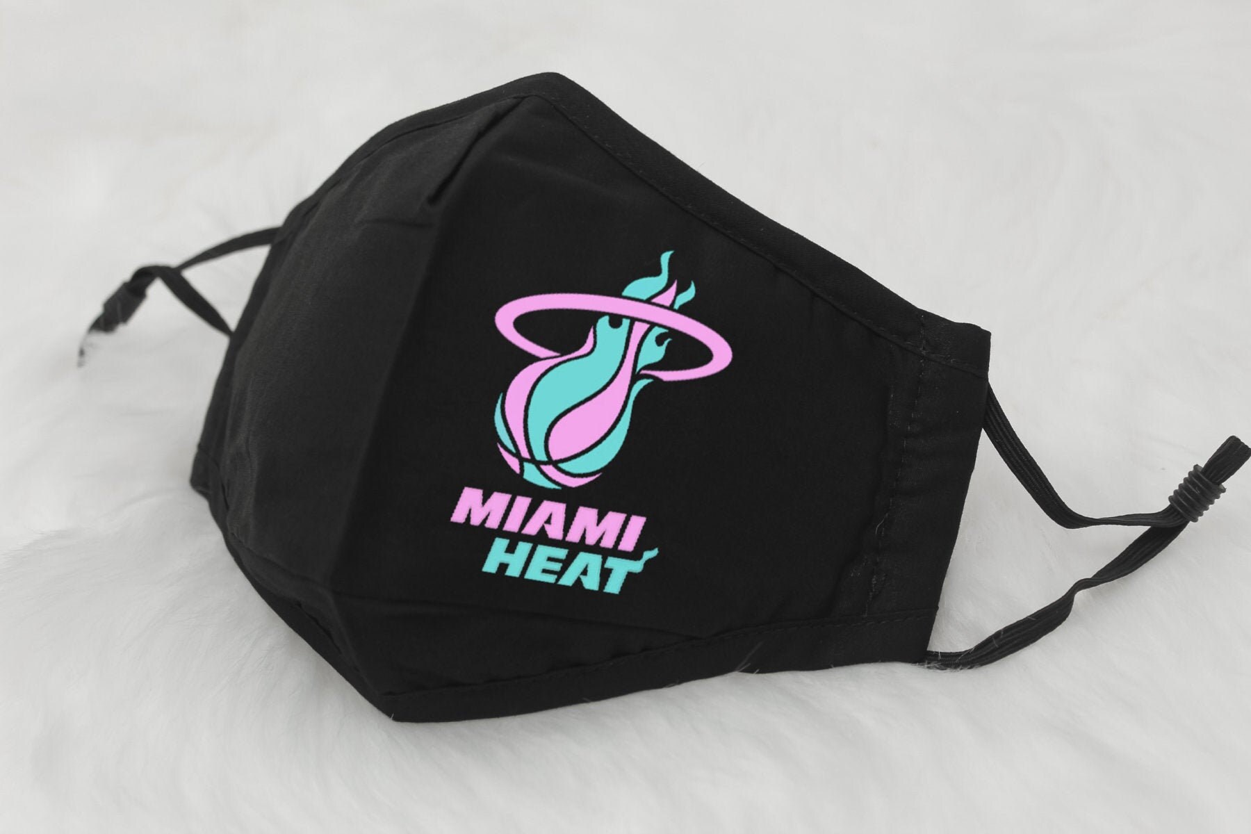 Miami Heat Face Mask Miami Heat Basketball Face Mask Cotton Etsy
