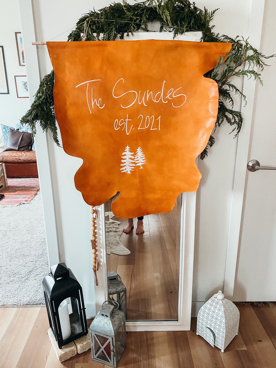 Leather Custom Sign | Etsy