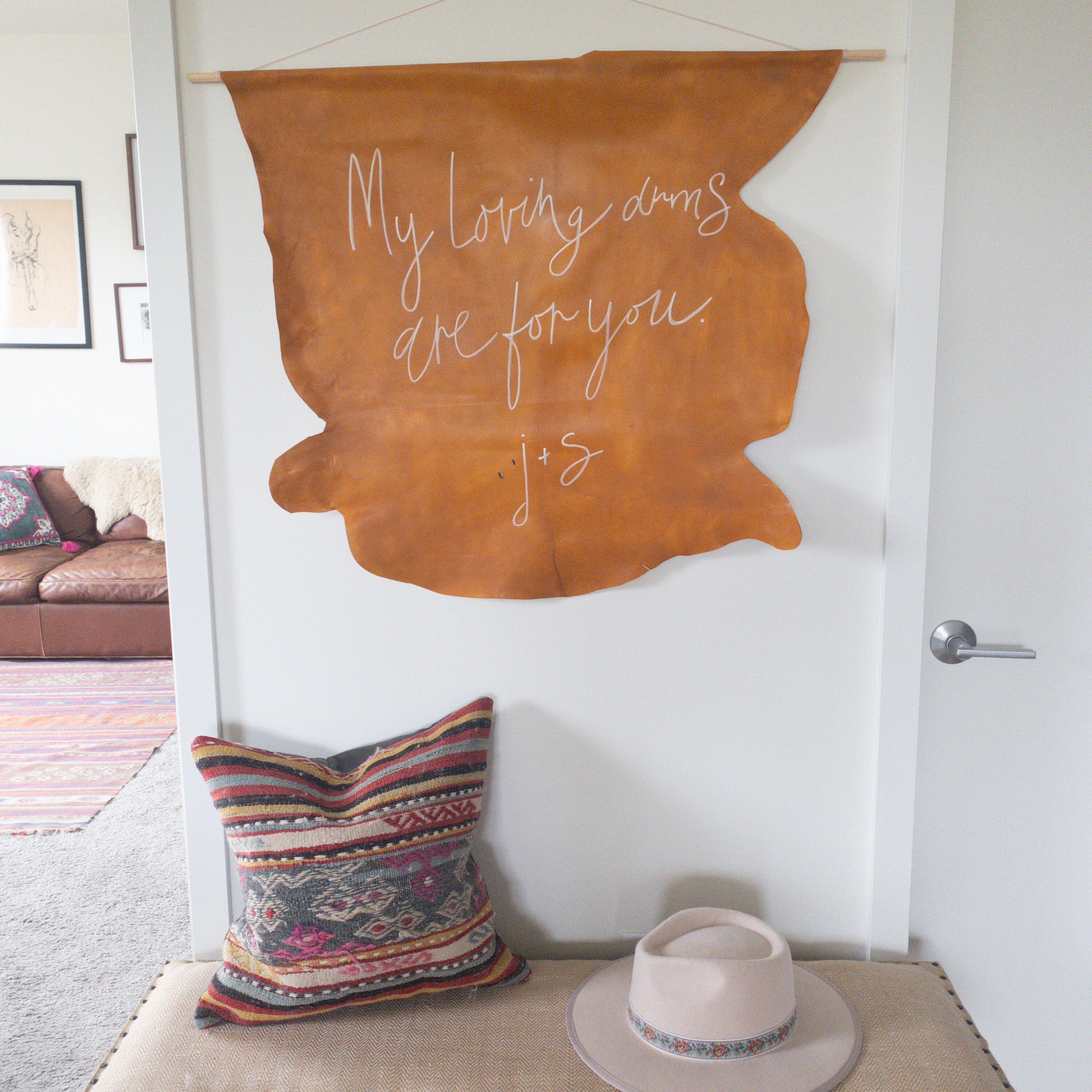 Leather Custom Sign | Etsy