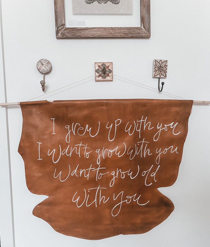 Leather Custom Sign | Etsy