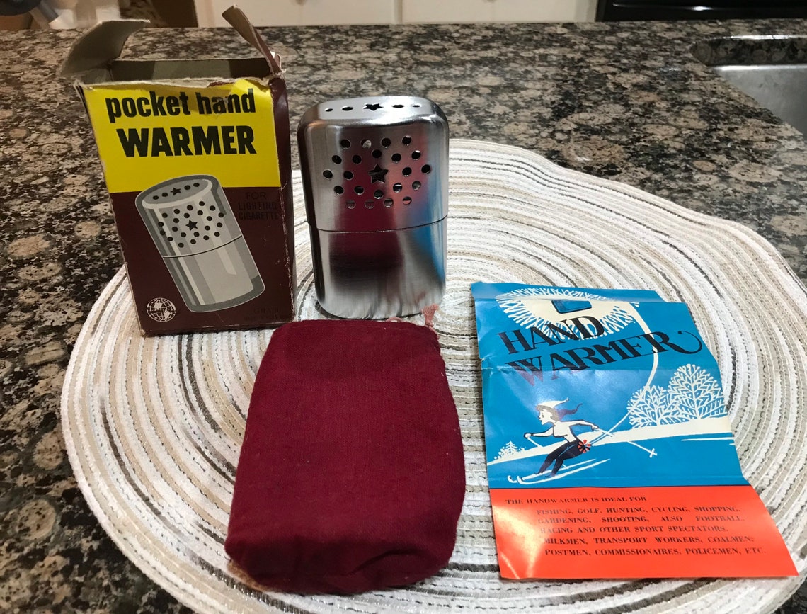 Vintage Seaway Pocket Warmer and Cigarette Lighter in Original Box With