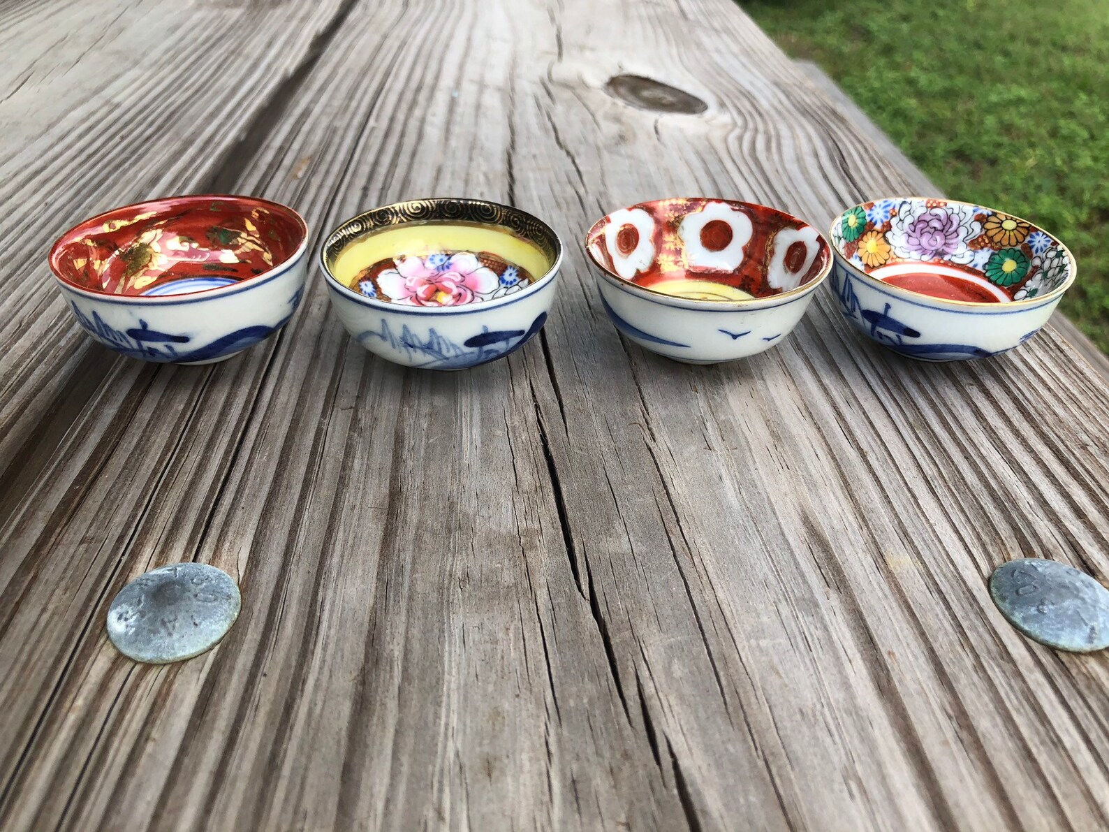 Vintage Hand Painted Miniature Bowls Made in Occupied Japan Etsy