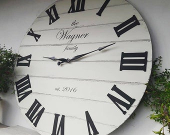 oversized wall clock etsy
