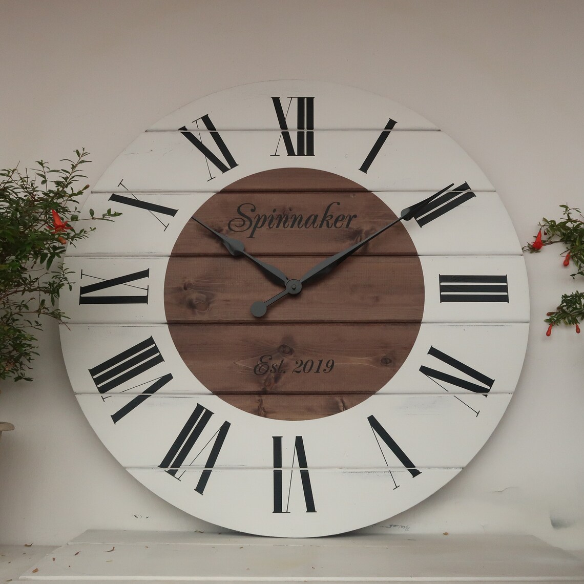 28/30 Personalized wall Clock Large wall clock Etsy