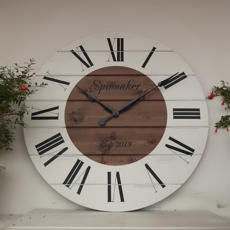 28/30 Personalized wall Clock Large wall clock Etsy