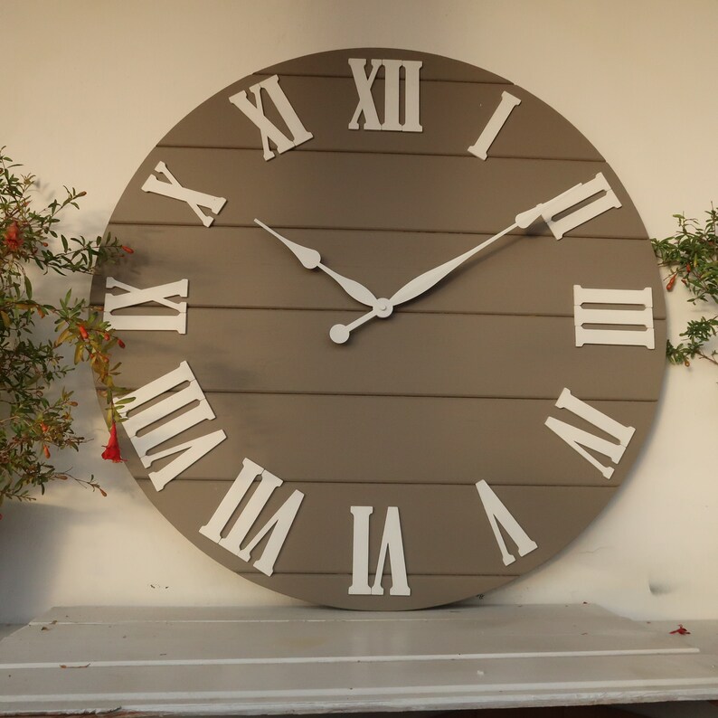 28/30 Personalized wall Clock Large wall clock Etsy