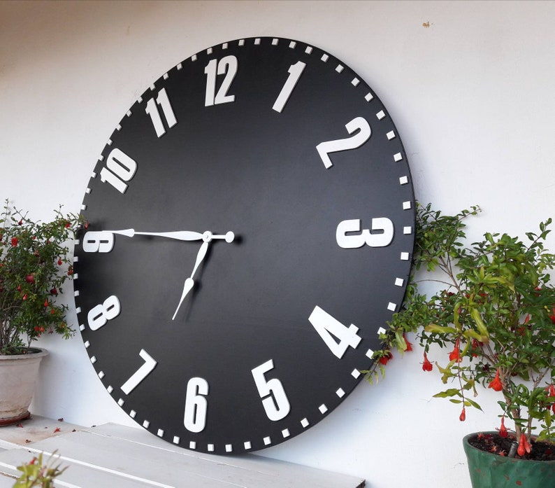 36 92 Cm Oversized Wall Clock Farmhouse Decor Living Room