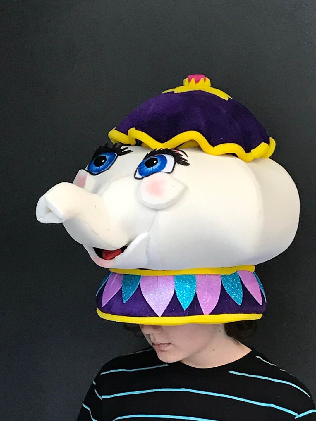 Mrs Potts Headdress, Beauty and the Beast, Foam Costume, Theater