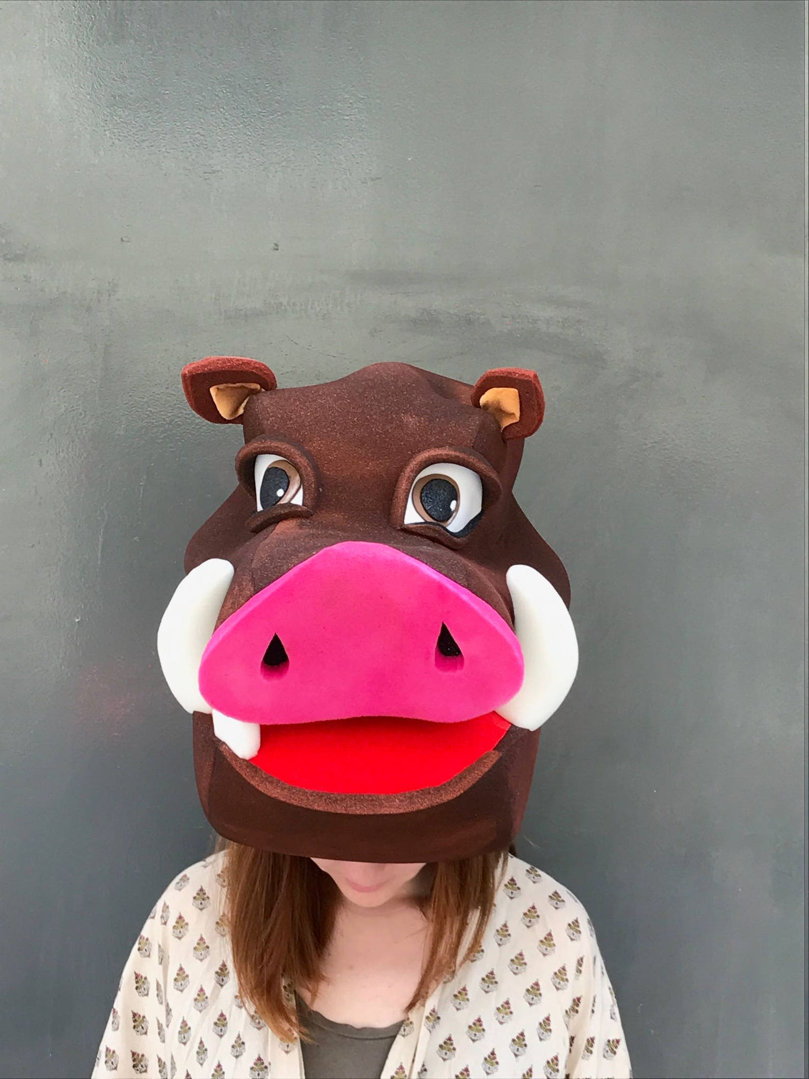 Pumbaa Costume, Headdress, Warthog Hat, the Lion King, Theater