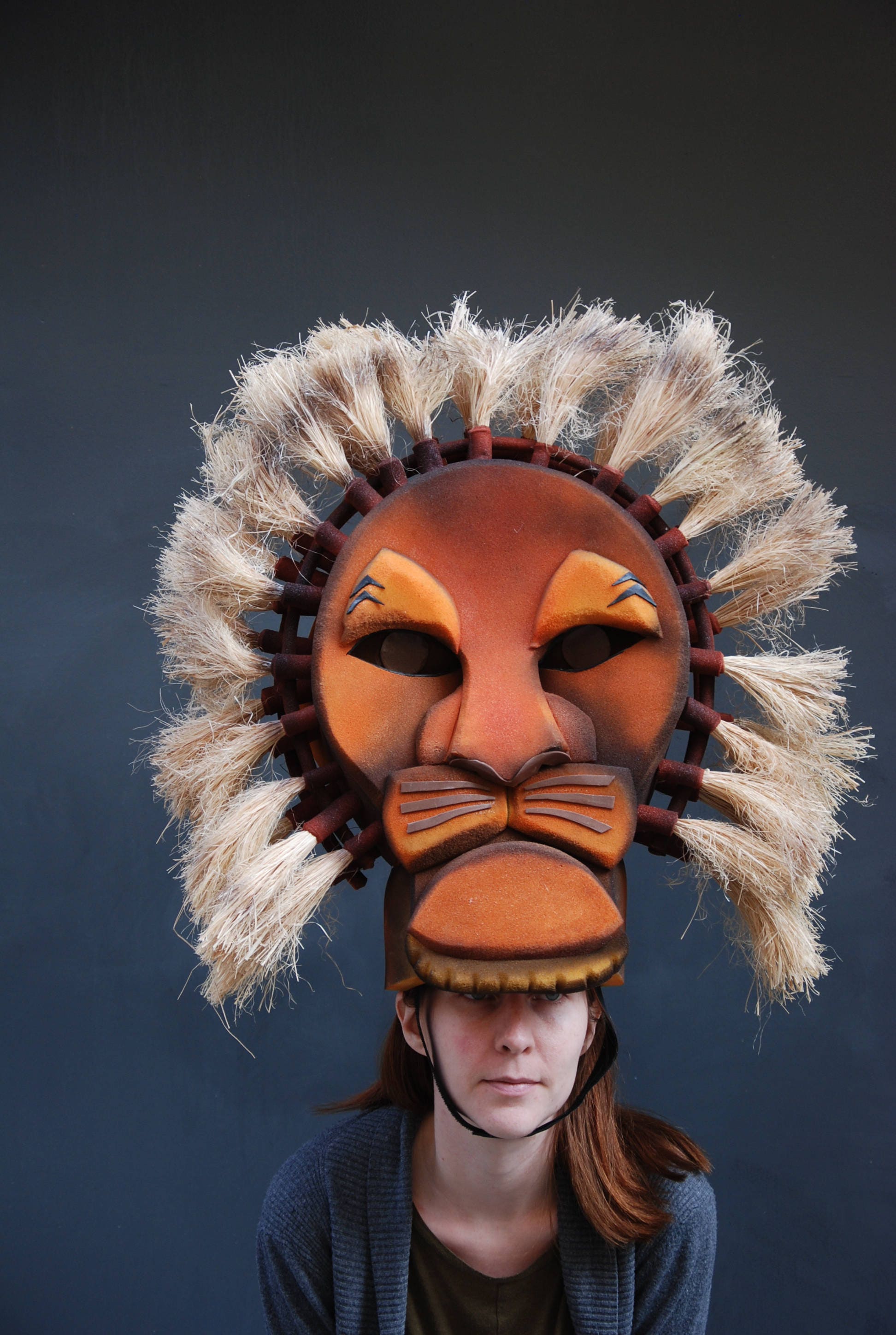 Mufasa Headdress Handmade Foam Headpiece Theater Production Etsy