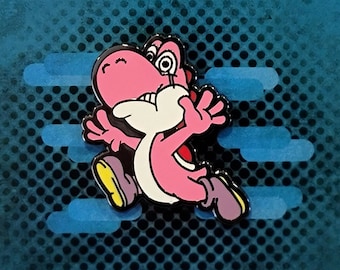 Don't Panic! - Super Mario Pink Yoshi Enamel Pin