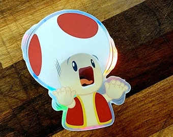 Don't Panic! - Super Mario Worried Toad Sticker