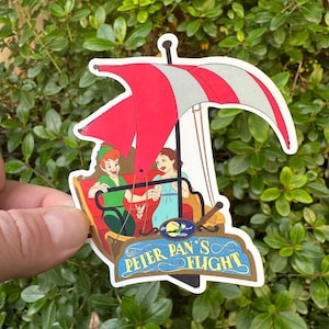 Peter Pan's Flight - coleção de brinquedos da Disneylândia - Adesivo brilhante