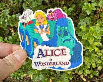 Alice in Wonderland - Disneyland ride collection - Glossy sticker