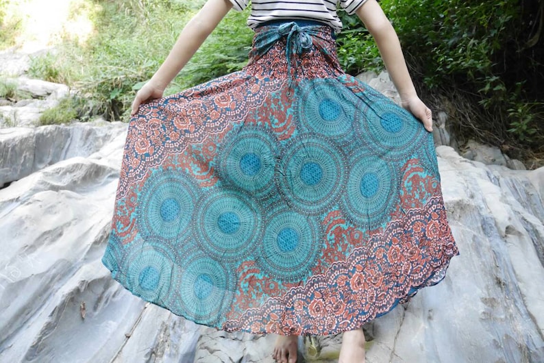 Green clothing Tribal skirt Hippie skirt Rose clothes Flower skirt Haram skirt Boho skirt Bohemian skirt