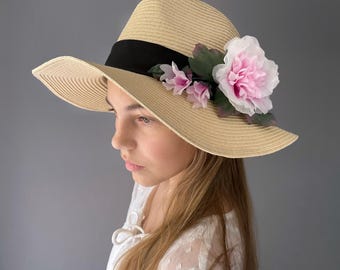 Fiore doppio di ibisco in chiffon, fiore di seta rosa, spilla o fermaglio, gioielli, fiore da corsage, fiore di seta, fiore per cappello, fiore per modisteria