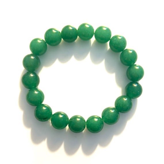 Green Aventurine Stretch Bracelet 10mm
