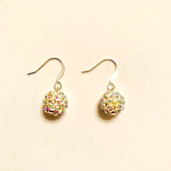 My Crystal Ball Multicolored Sparkling Dangle Earrings