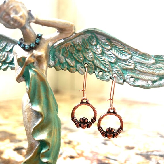 Claddagh Dangle Earrings