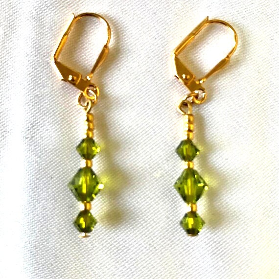 The Jennie Kelly Green Swarovski Crystal Earrings