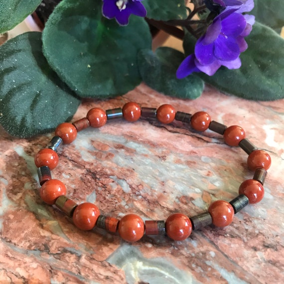 Red Jasper Stretch Bracelet