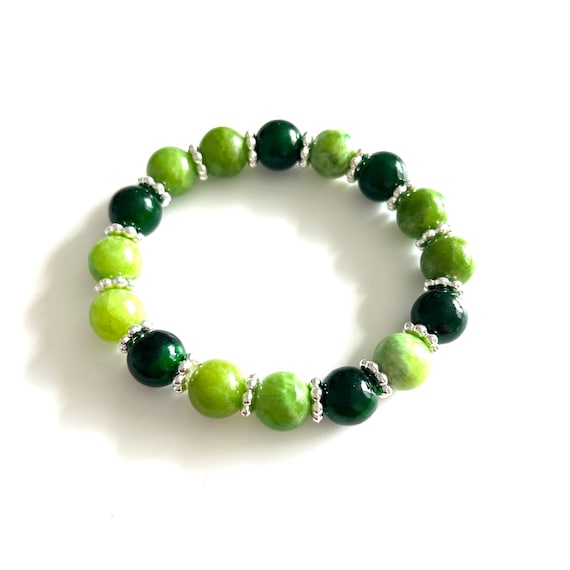 Green Quartz Stretch Bracelet