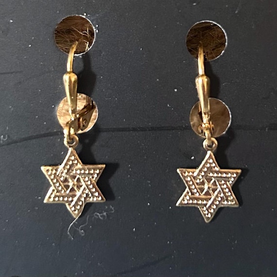 Star of David Dangle Earrings