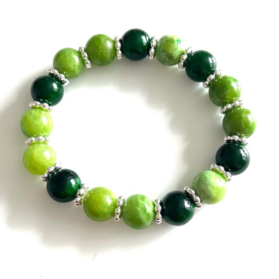 Green Quartz Stretch Bracelet