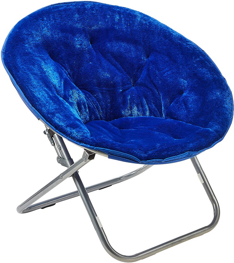 Faux Fur Saucer Chair with Metal Frame One Size Blush Etsy