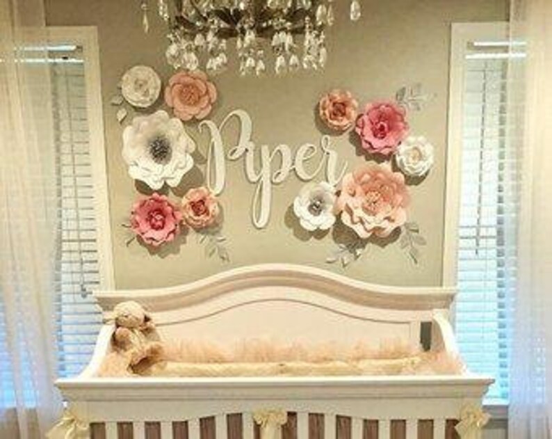 Baby wall name.Gold baby room decor. Etsy
