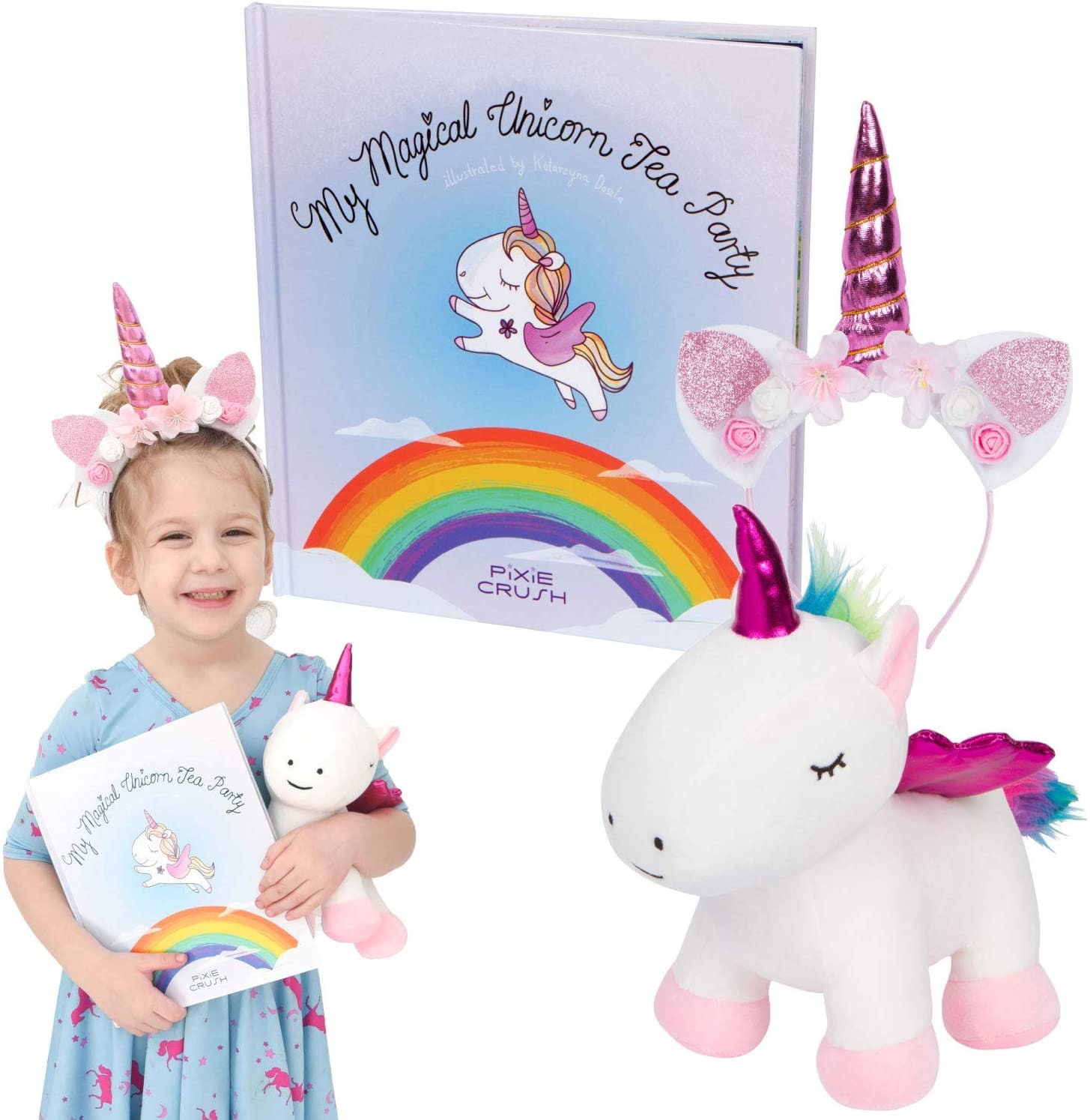Unicorn Gift Set Includes Book Stuffed Plush Toy and Etsy