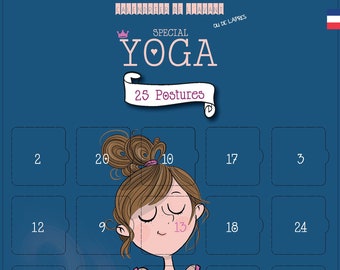 Calendrier de l'avent yoga 25 jours 25 postures